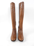 Prada Brown Leather Tall Boots - 41