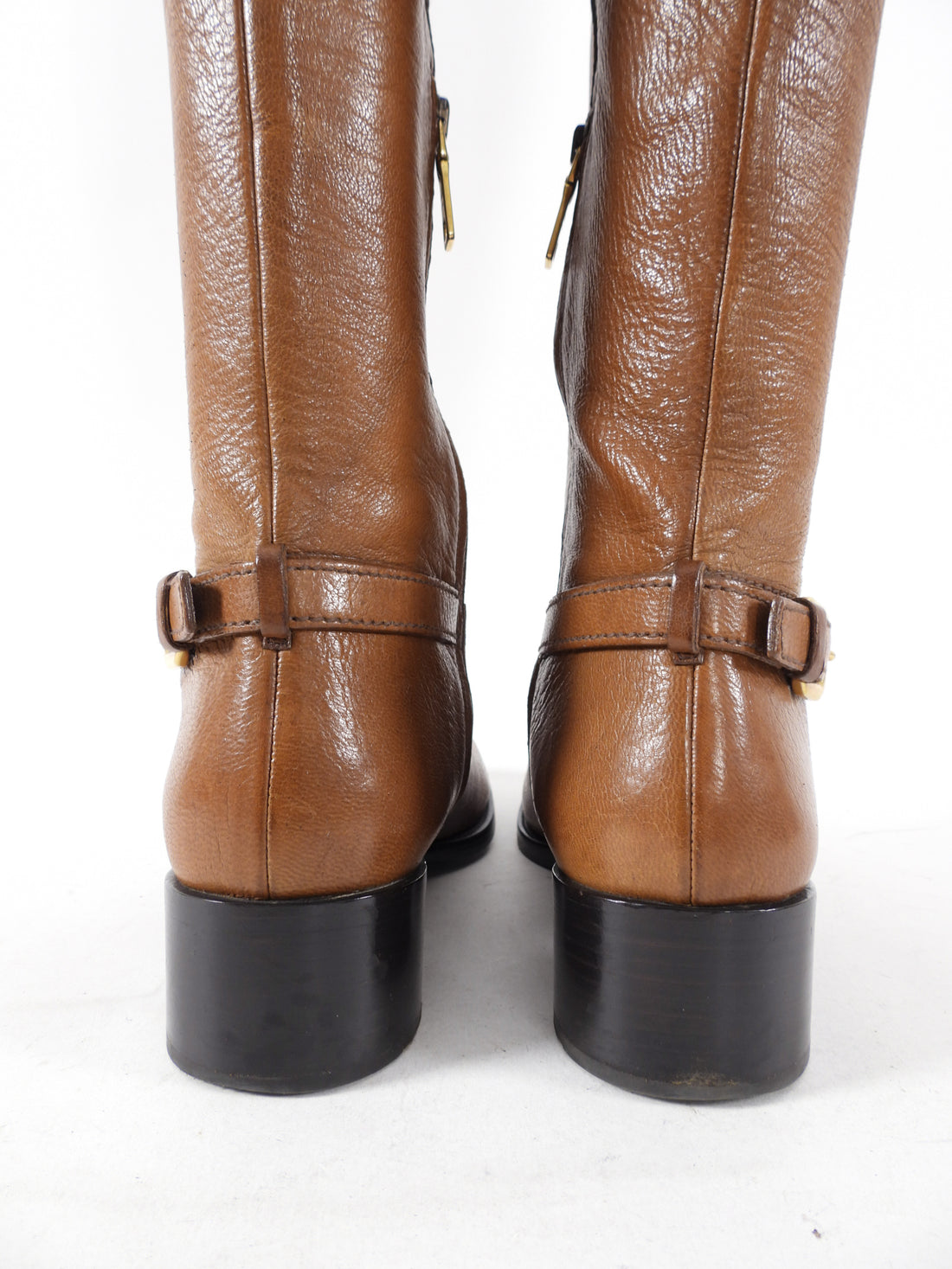 Prada Brown Leather Tall Boots - 41