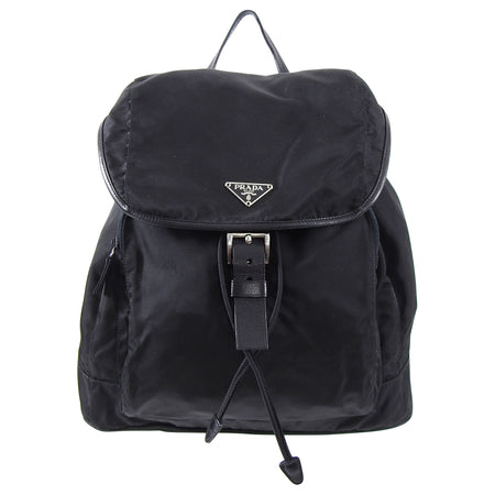 Prada Vintage 2001 Black Tessuto Nylon Vela Sport Backpack