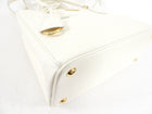 Prada Ivory Saffiano Medium Galleria Double Tote Bag