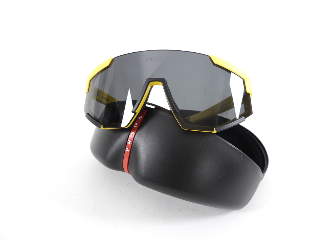 Prada Yellow Shield Sunglasses SPS04W