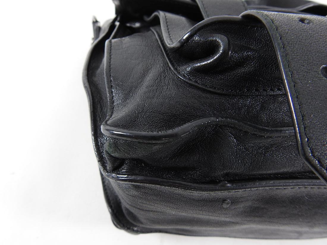 Proenza Schouler PS1 Medium Black Leather Bag