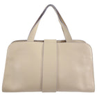 Emilio Pucci Light Beige Leather Bag with Patterned Interior
