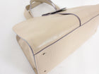 Emilio Pucci Light Beige Leather Bag with Patterned Interior