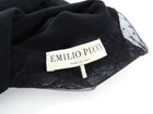 Emilio Pucci Black Wool Lace Inset Turtleneck Sweater - S
