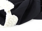 Red Valentino Black and White Lace Collar Romper - IT 46 / USA L