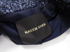 Naeem Khan Midnight Sequin Cropped Biker Jacket - 6