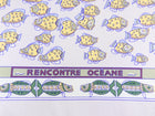 Hermes Rencontre Ocean Light Purple Fishes Silk 90cm Scarf