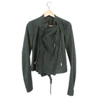 Rick Owens Nuvola SS16 Palm Green Leather Zip Jacket - S / 6