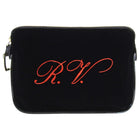 Roger Vivier Black Velvet Embroidered Mini Pouch Bag