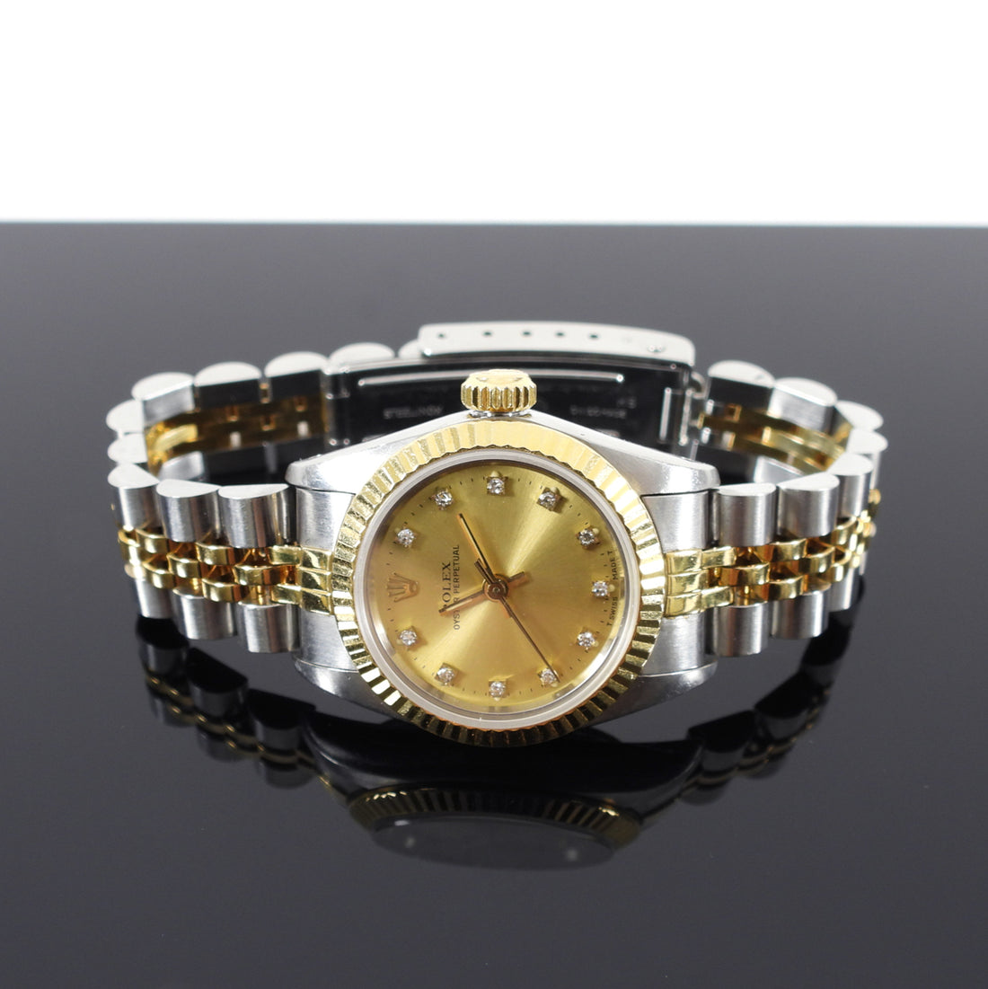 Rolex Vintage Ladies Oyster Perpetual Jubilee Diamond Watch