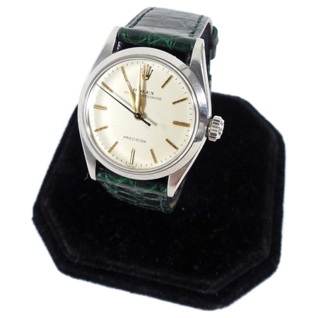 Rolex Vintage 1958 Wrist Watch with Green Band 