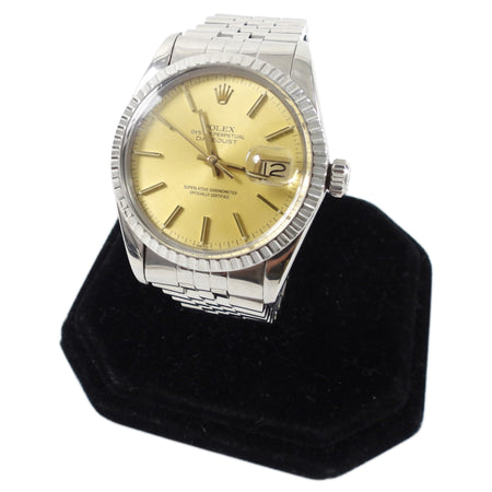 Rolex Oyster Perpetual Datejust Vintage 1982 Yellow 36mm Stainless Jubilee Watch.