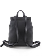 Saint Laurent Black Grained Leather Backpack