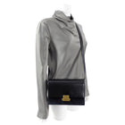 Saint Laurent Black Leather and Suede Bellechasse Crossbody Bag
