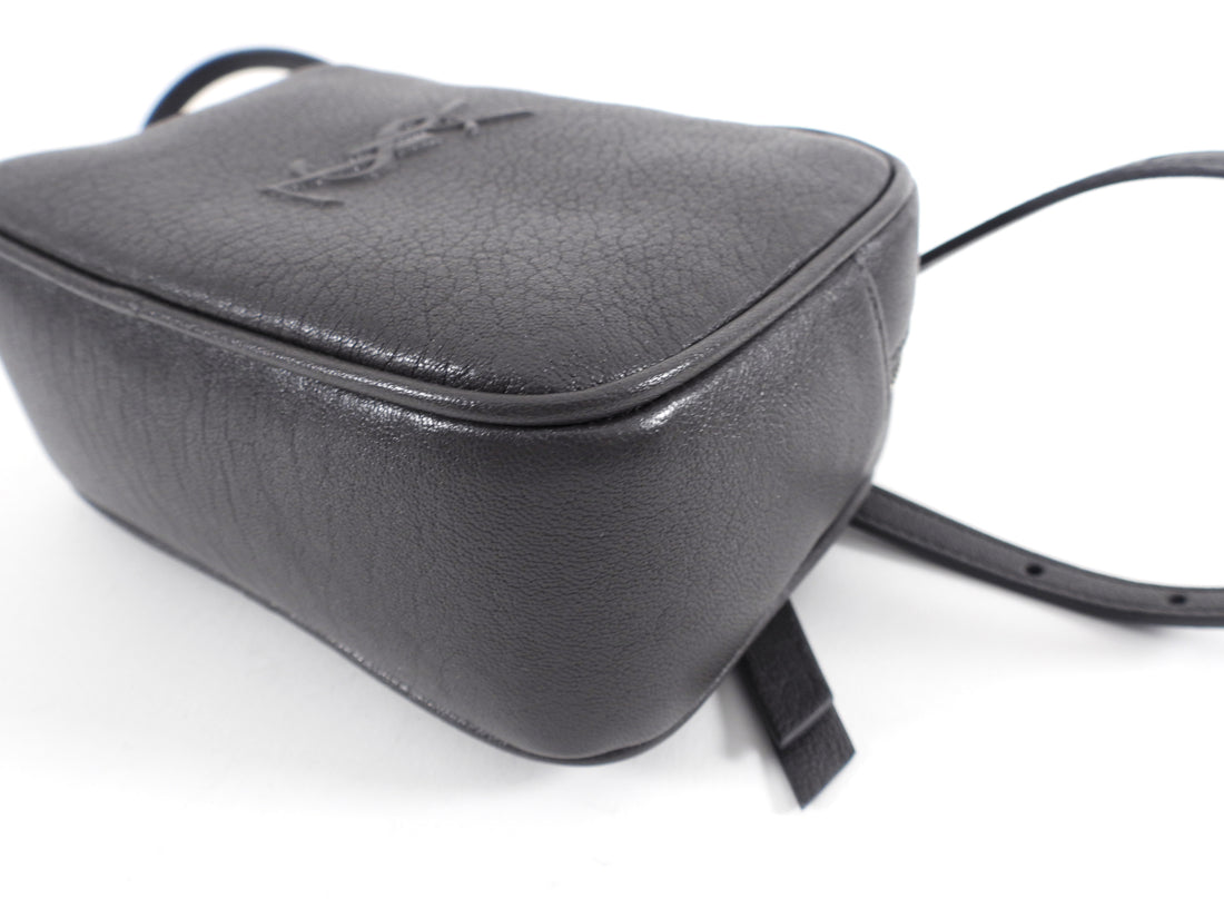 Saint Laurent Charcoal Grey Lou Tassel Belt Bag