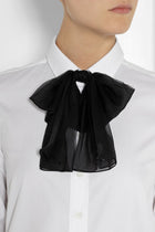 Saint Laurent Spring 2013 Black Silk Bow Neck Tie