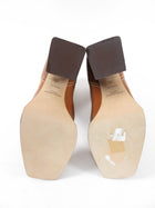 Saint Laurent Jodie 105 Brown Cut Off Leather Ankle Boots - 36