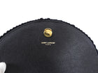 Saint Laurent Black Chevron Quilt Fringe Chain Shoulder Bag