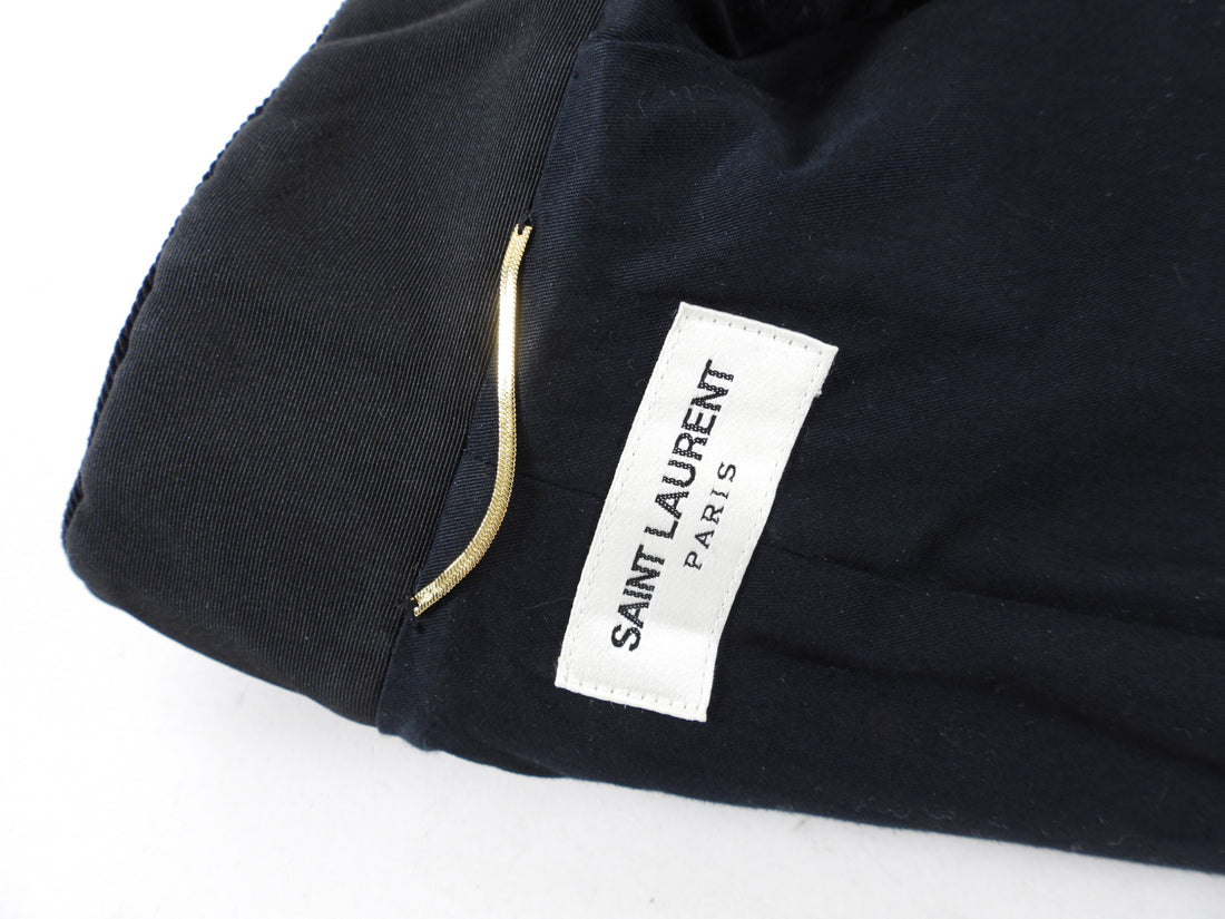 Saint Laurent Felt Wool Military Embroidered Jacket - FR36