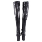 Saint Laurent Over the Knee Babies Leather Lace Up Boots - 40