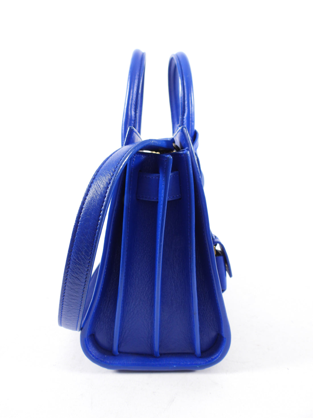 Saint Laurent Sac de Jour Nano Cobalt Blue Two-Way Bag