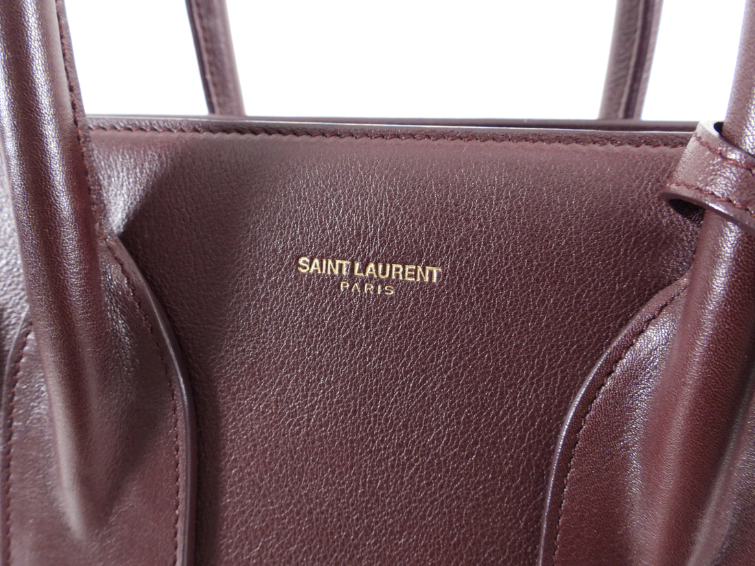Saint Laurent Sac de Jour Small Bordeaux Smooth Leather Bag