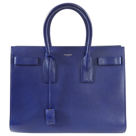 Saint Laurent Cobalt Blue Large Sac de Jour Tote Bag