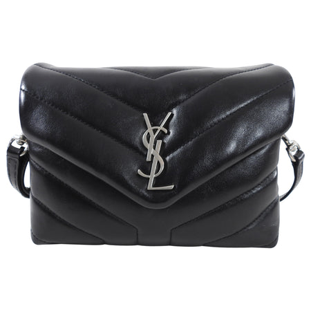 Saint Laurent Black Matelasse Lou Lou Toy Bag