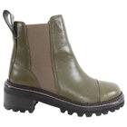 See by Chloe Olive Green Leather Ankle Boot - 37