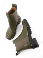 See by Chloe Olive Green Leather Ankle Boot - 37