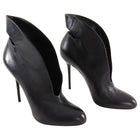 Sergio Rossi Black Cut Out Detail Ankle Boots - 41