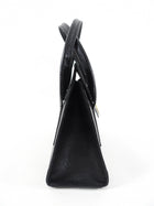 Smythson of Bond Street London Black Leather Hand Bag