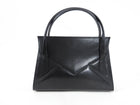 Smythson of Bond Street London Black Leather Hand Bag