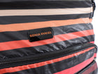 Sonia Rykiel Zip top Stripe Crossbody Messenger Bag