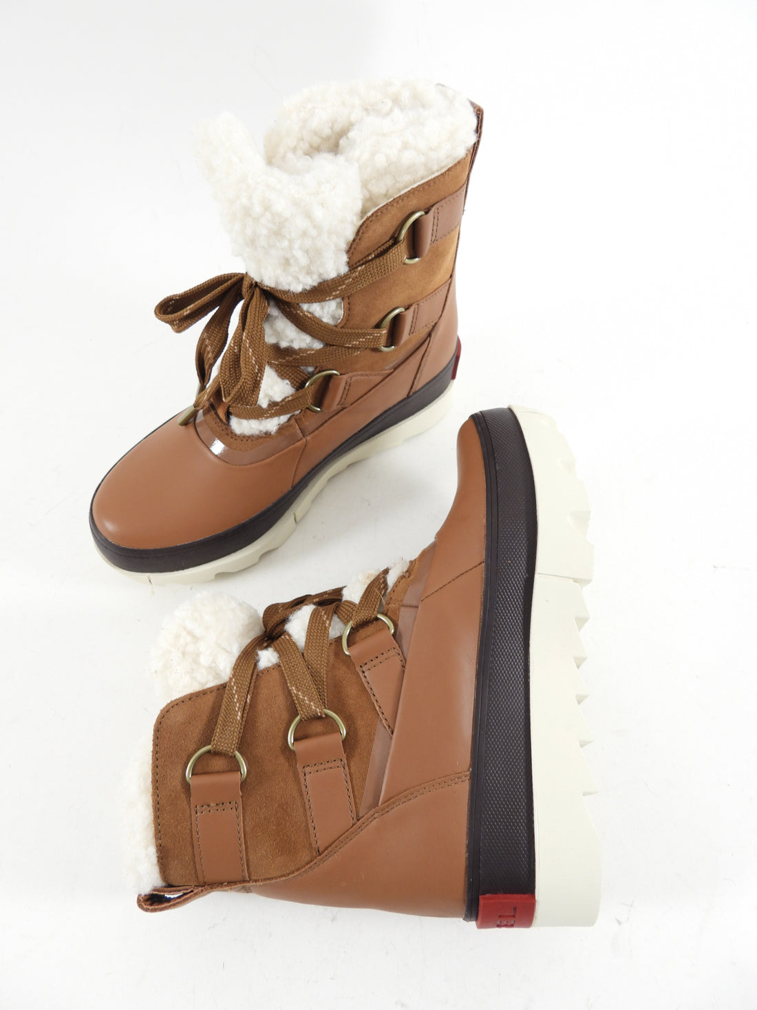 Sorel Joan of Arctic Brown Faux Shearling Snow Boots - 7