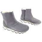 Sorel Grey Suede Ankle Zip Boots - 6.5