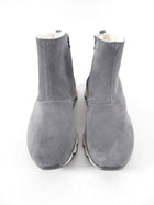 Sorel Grey Suede Ankle Zip Boots - 6.5