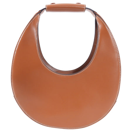 Staud Tan Smooth Leather Moon Bag