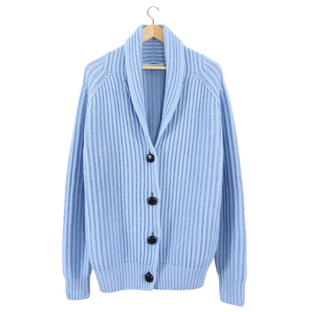 Stella McCartney Light Blue Cashmere Knit Cardigan Sweater - FR38 (S/M)