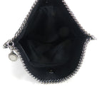 Stella McCartney Black Sequin Falabella Fold Over Clutch Bag