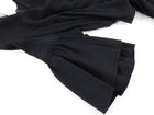 Stella McCartney Black Rayon Pleat Short Sleeve Blouse - IT42 / USAS 6