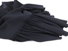 Stella McCartney Black Rayon Pleat Short Sleeve Blouse - IT42 / USAS 6