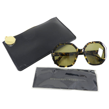 Stella McCartney Octagonal Tortoise Sunglasses SC0117