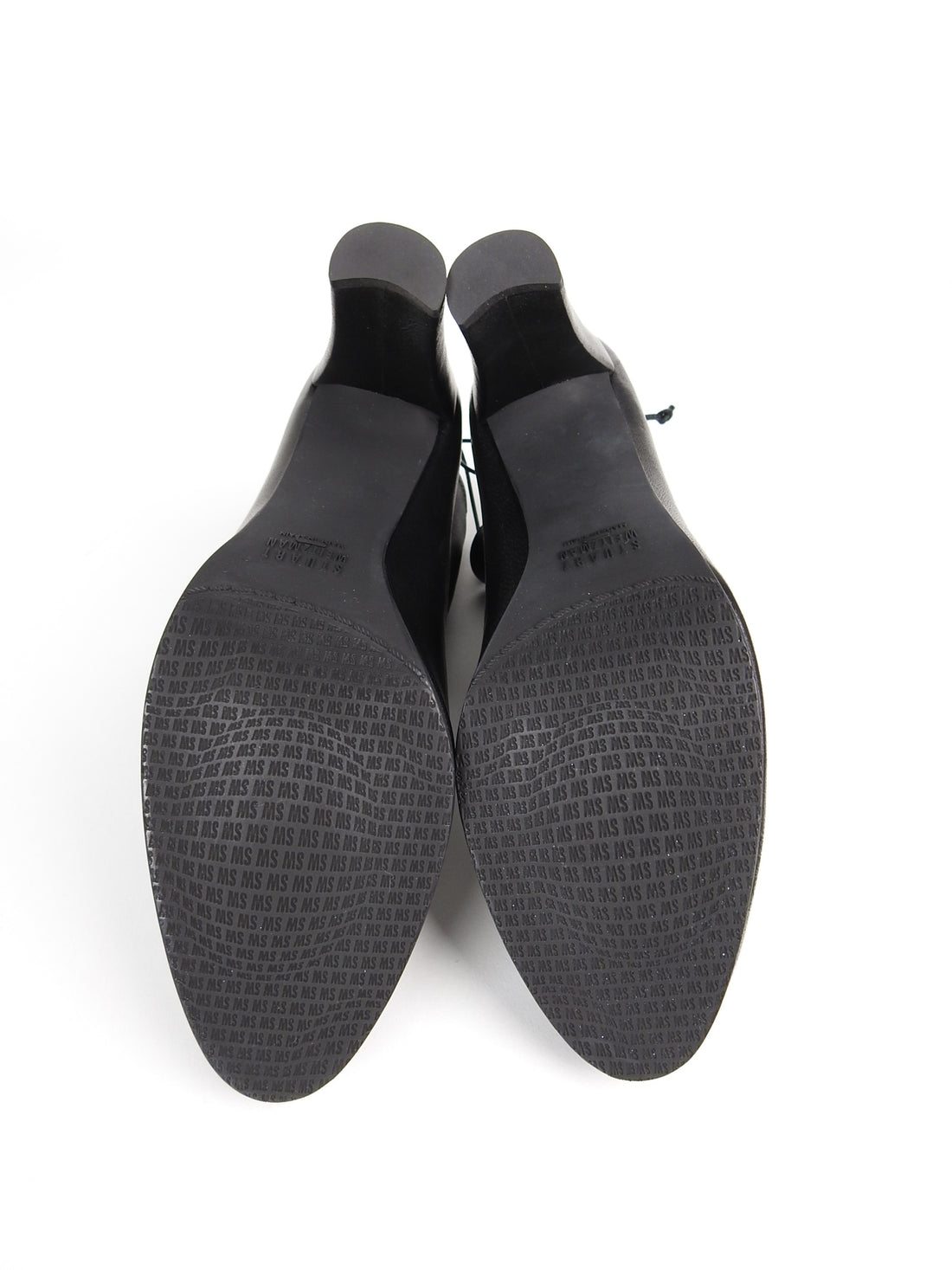 Stuart Weitzman Black Leather Mitten Ankle Boots - USA 8.5
