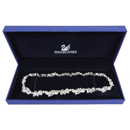 Swarovski Clear Crystal Rhinestone Link Choker Necklace