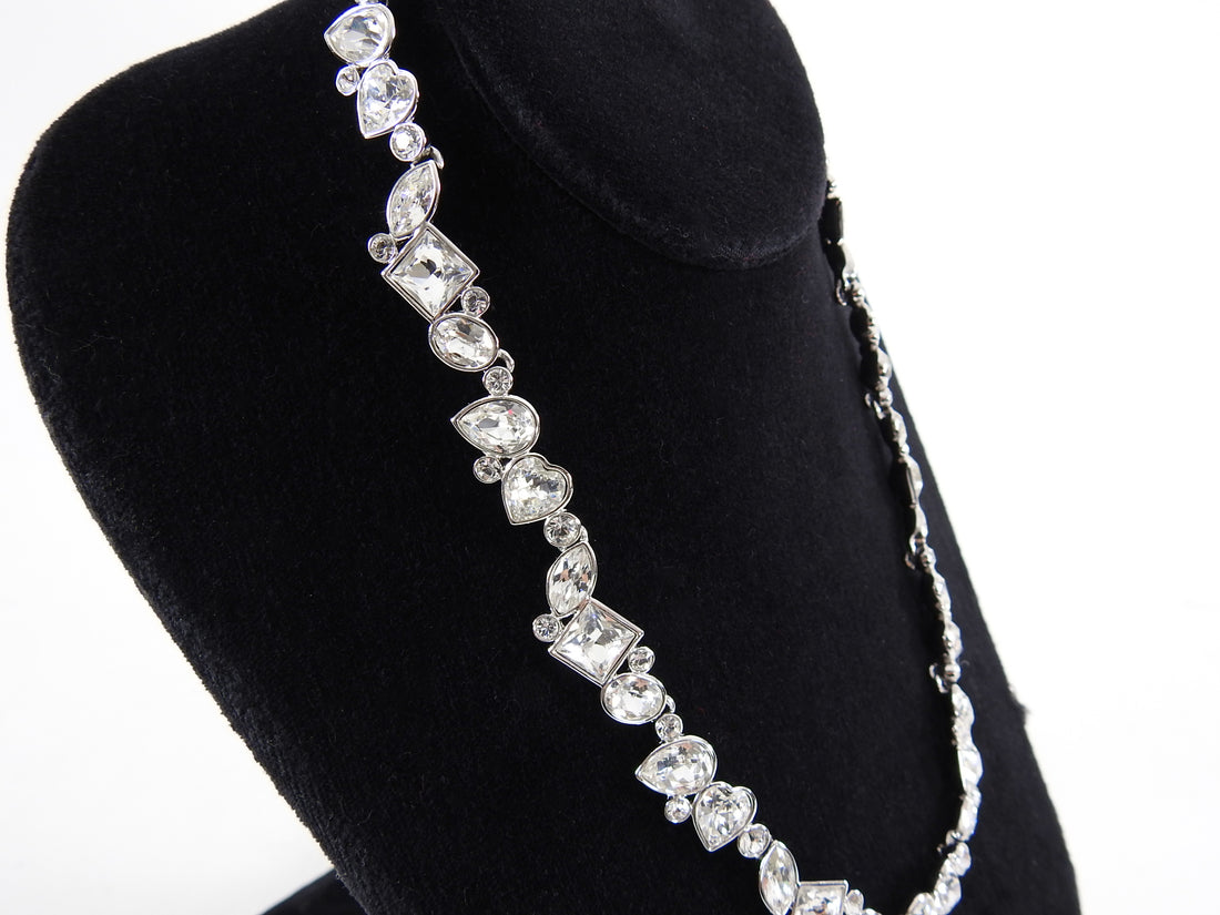 Swarovski Clear Crystal Rhinestone Link Choker Necklace