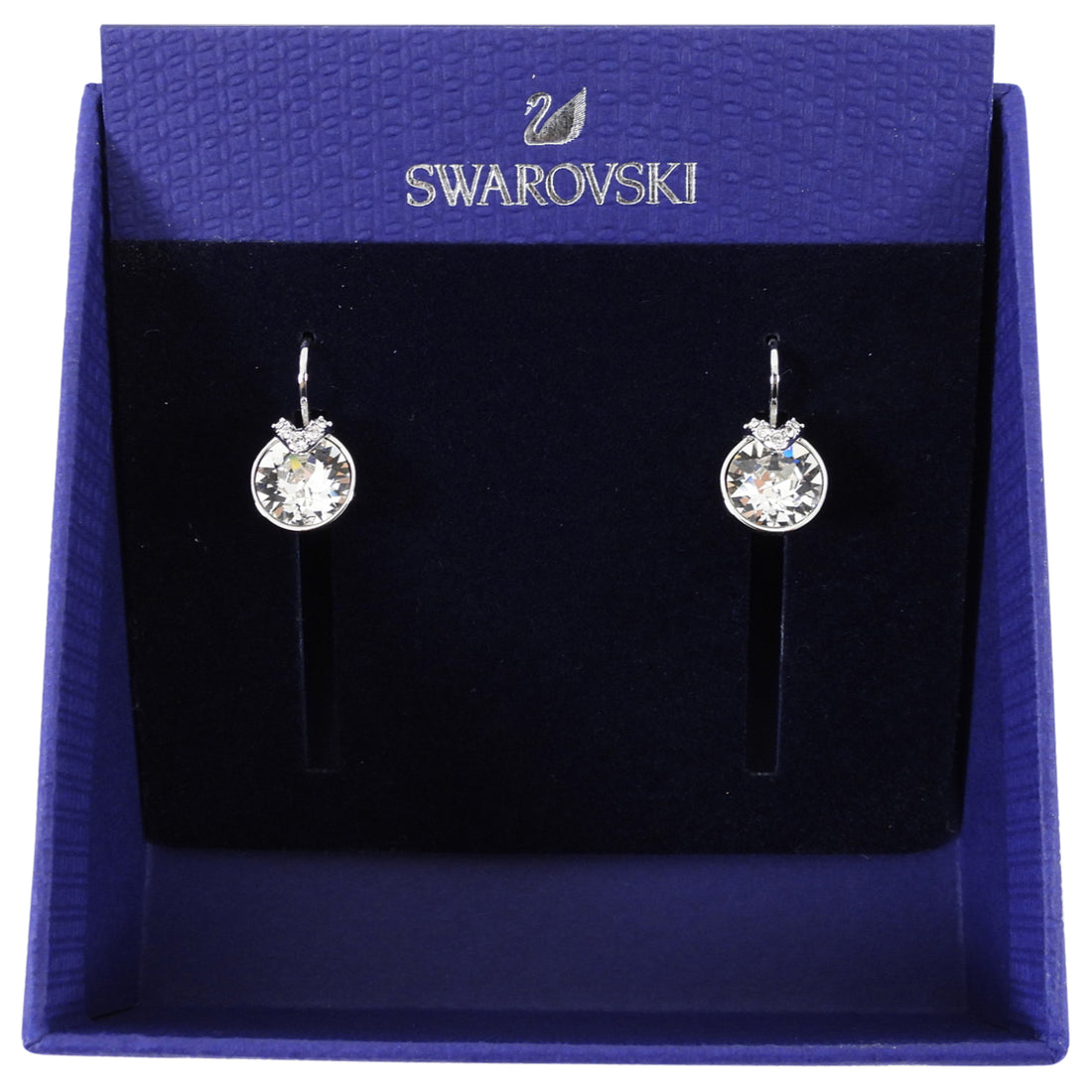 Swarovski Clear Round Crystal Earrings