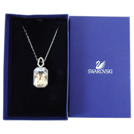 Swarovski Crystal Art Deco Style Pendant Drop Necklace