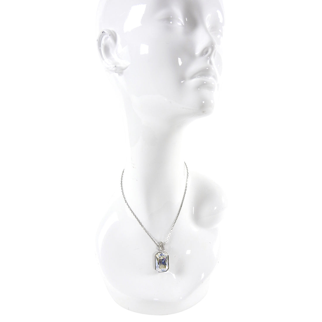 Swarovski Crystal Art Deco Style Pendant Drop Necklace